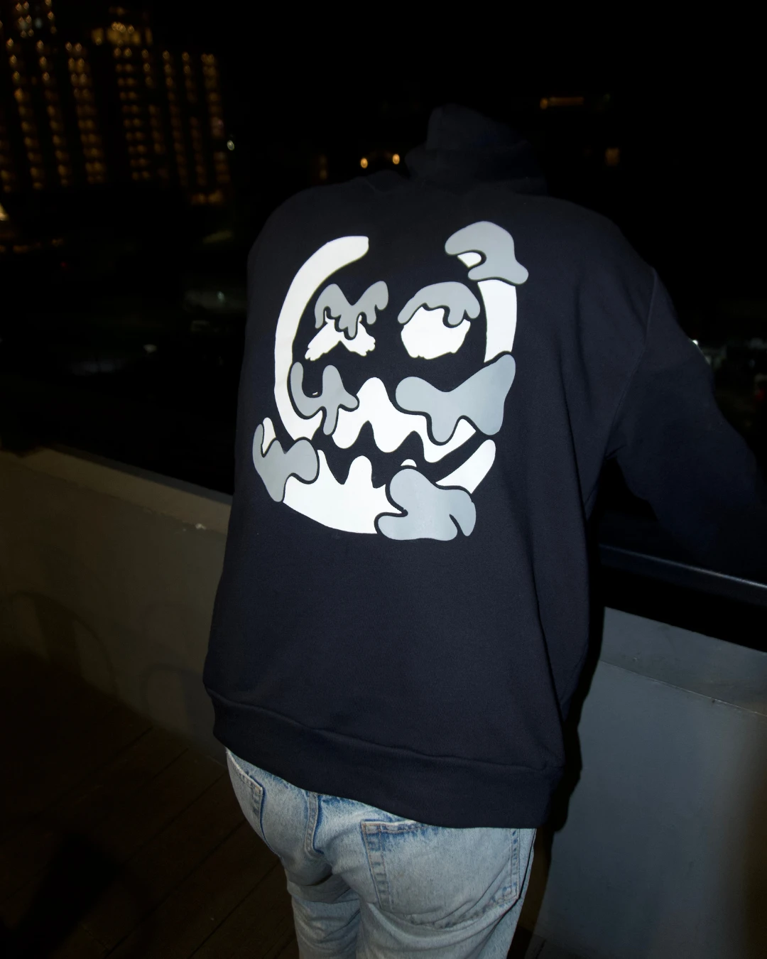 Grey Skully - Hoodie Double Zipper Boxy